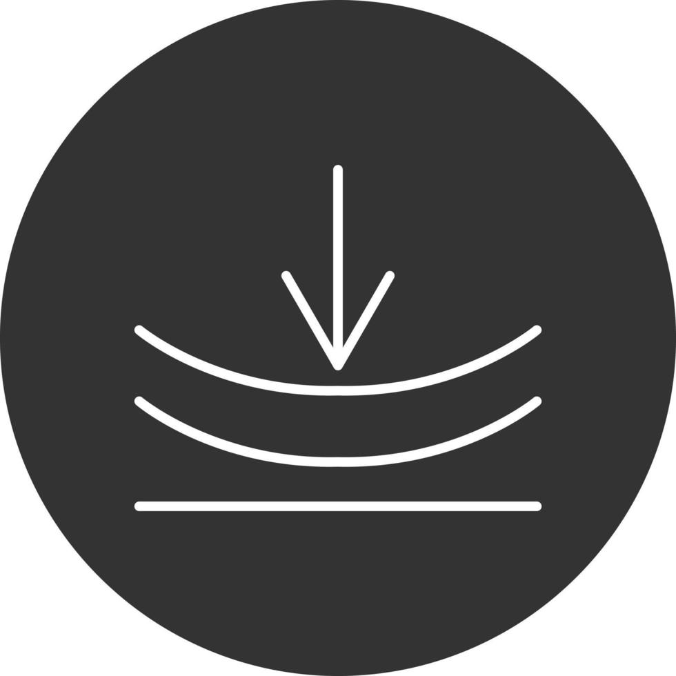 Elasticity Line Inverted Icon vector