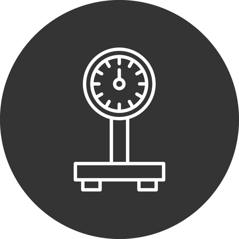 Weight Line Inverted Icon vector