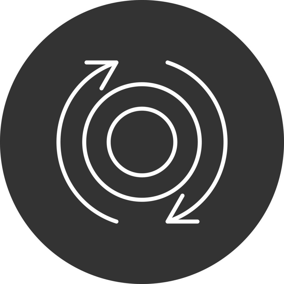 Rotate Line Inverted Icon vector