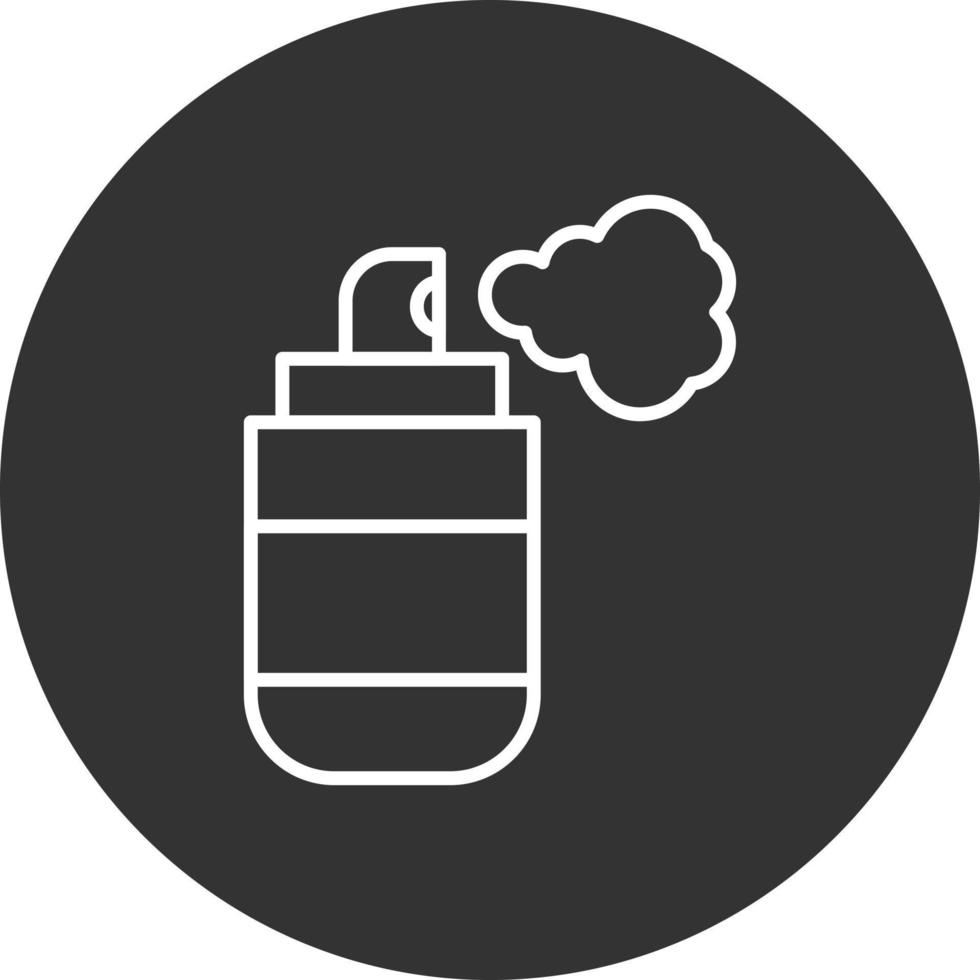 Spray Can Line Inverted Icon vector