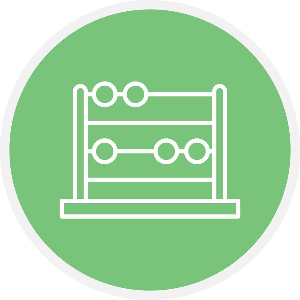 Abacus Line Inverted Icon vector