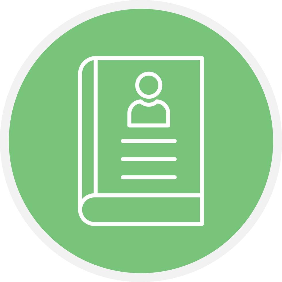 Book Line Inverted Icon vector