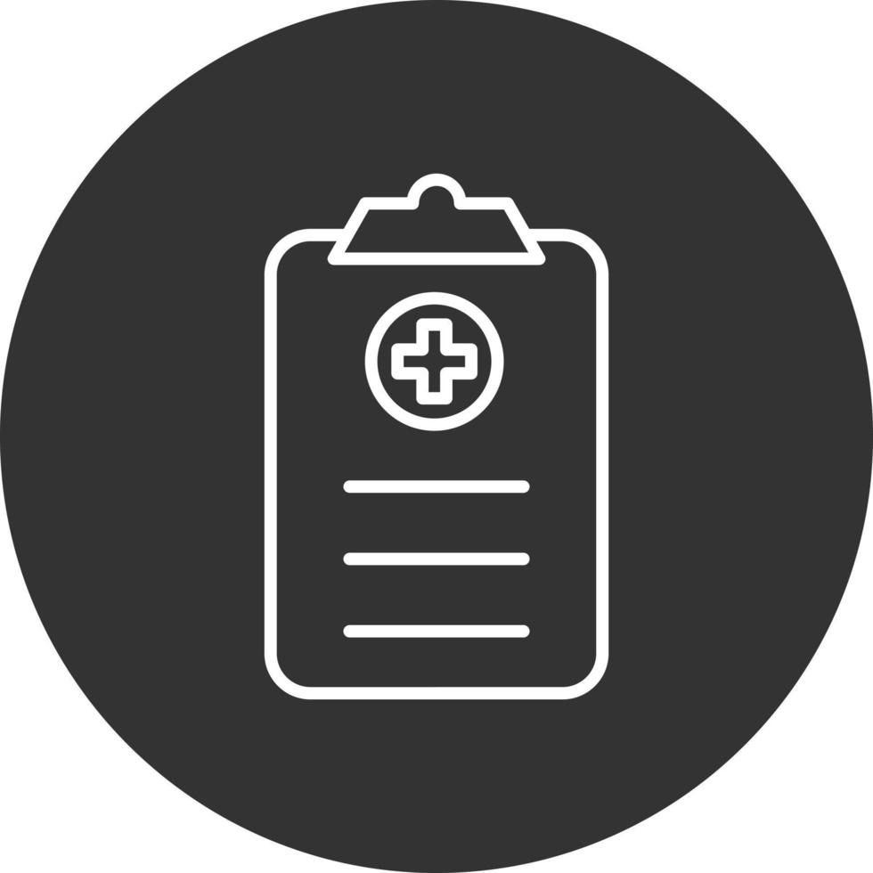 Check List Line Inverted Icon vector