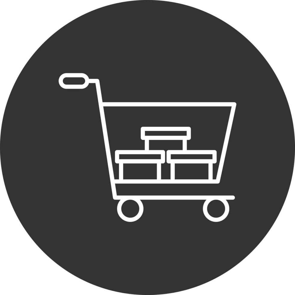 Order Line Inverted Icon vector