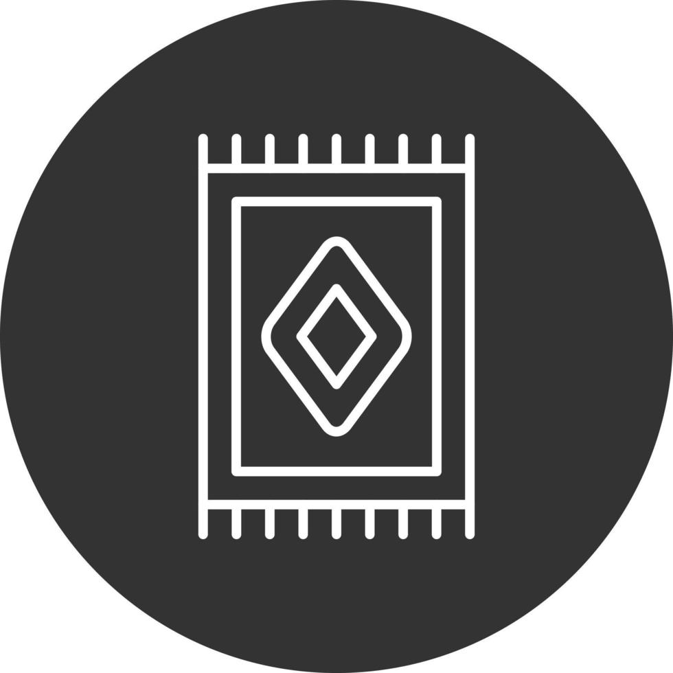 Carpet Line Inverted Icon vector