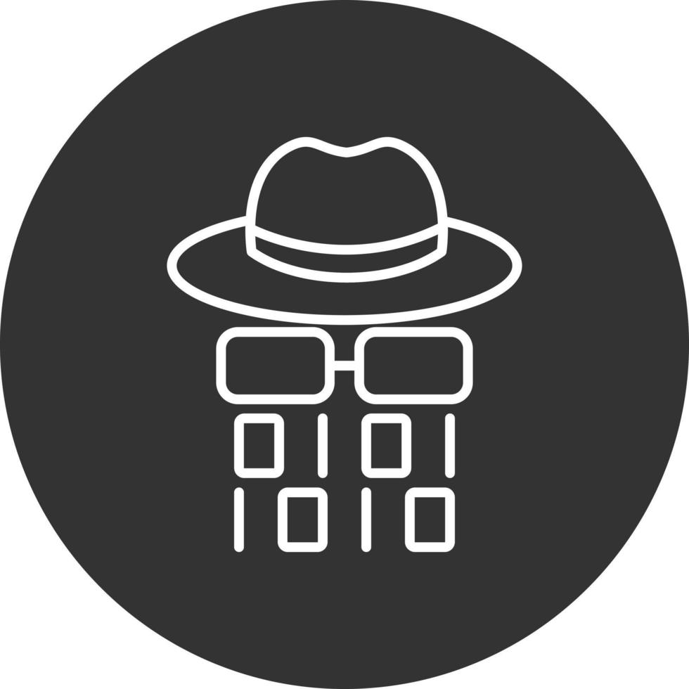 Spyware  Line Inverted Icon vector