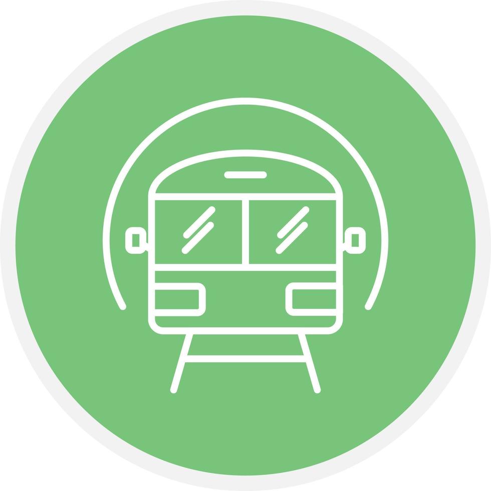 Subway Line Inverted Icon vector