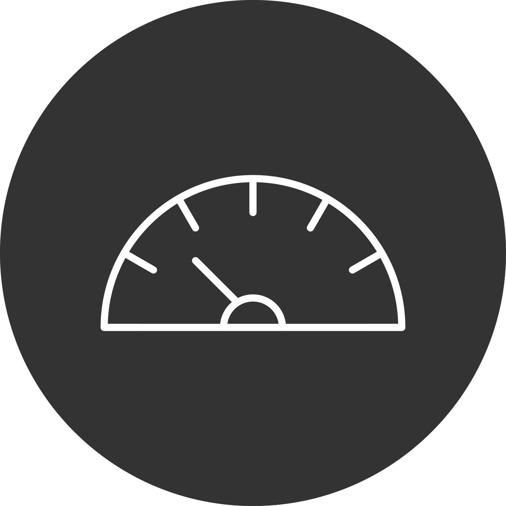 18 Speedometer Line Inverted Icon 9893209 Vector Art at Vecteezy
