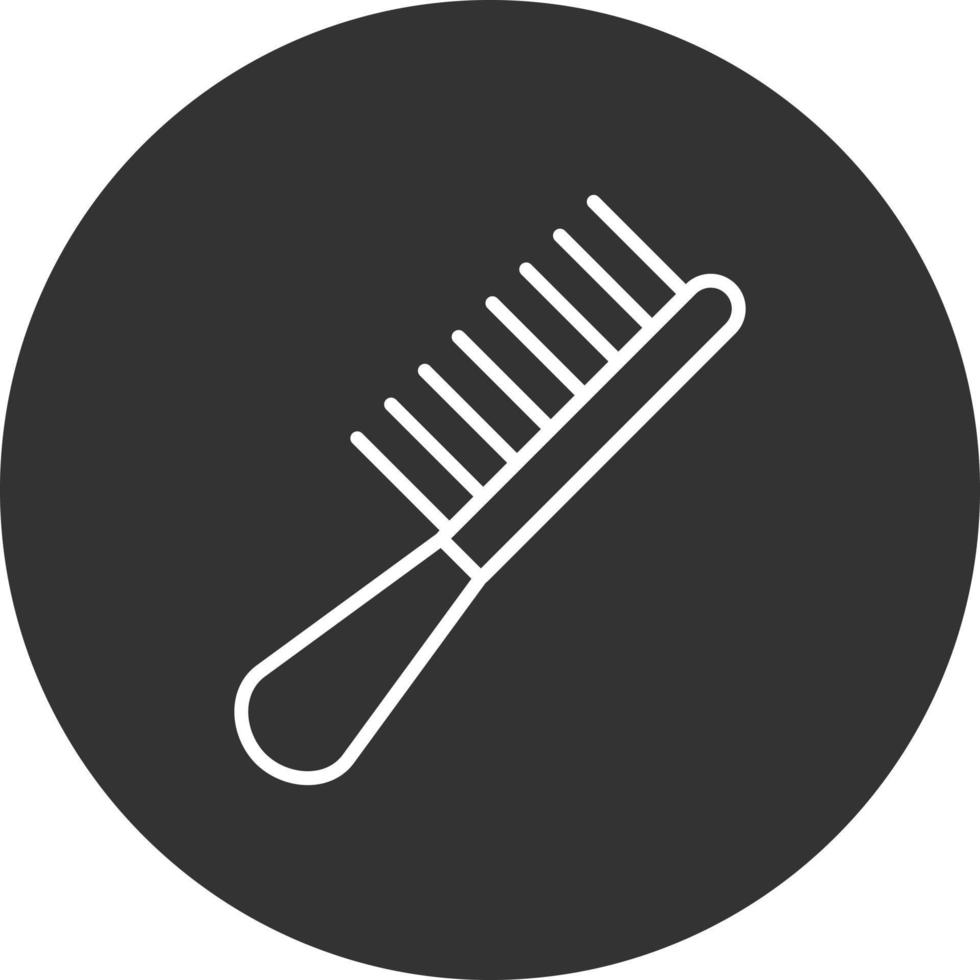 Comb Line Inverted Icon vector