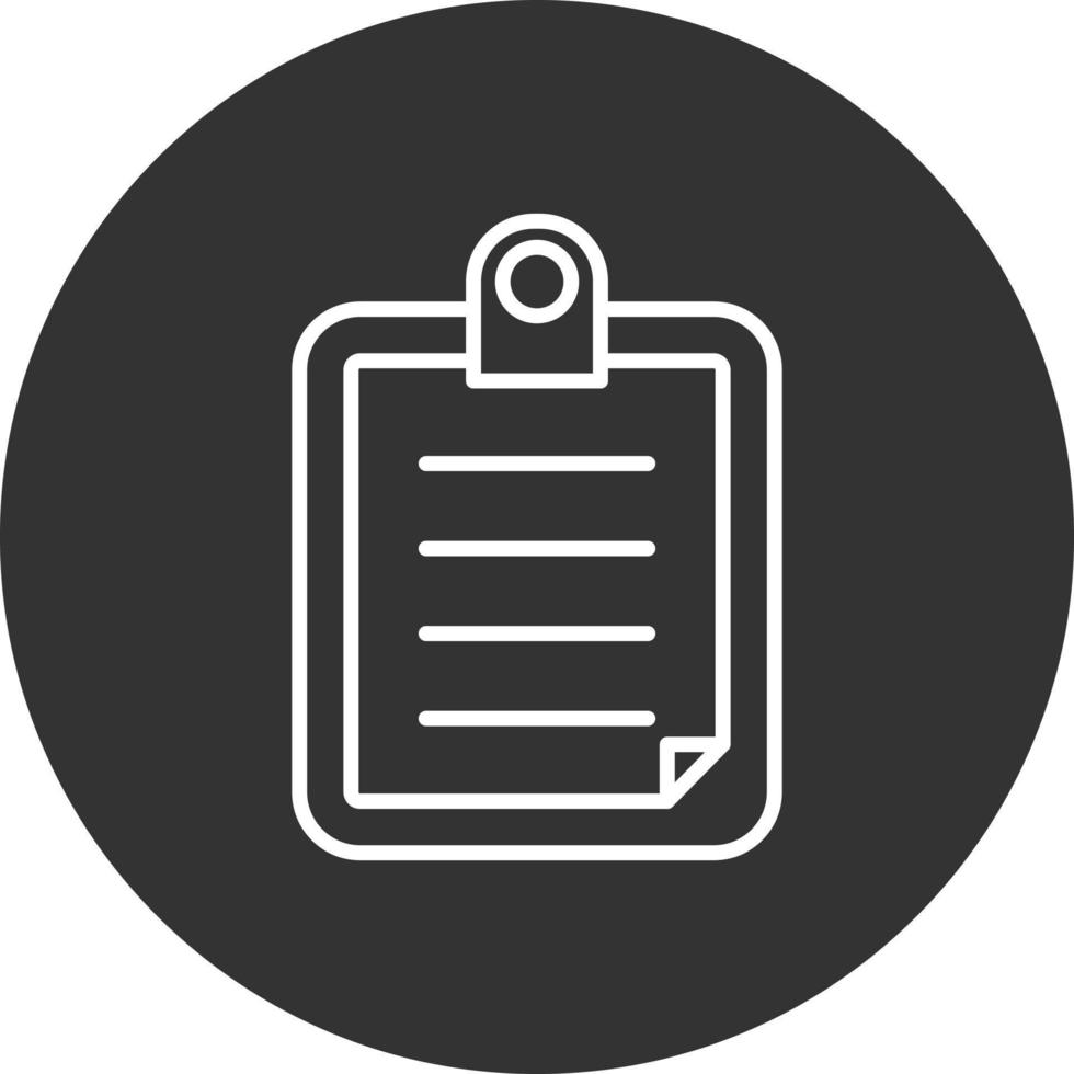 List Line Inverted Icon vector