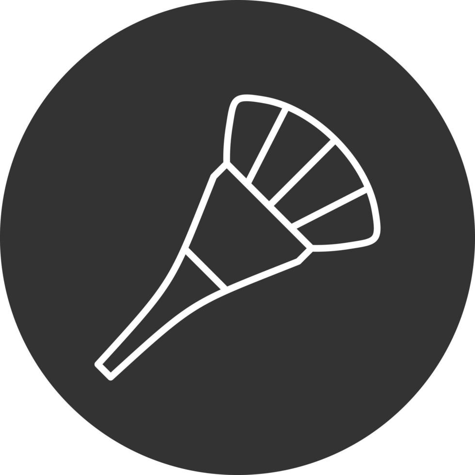 Brush Line Inverted Icon vector