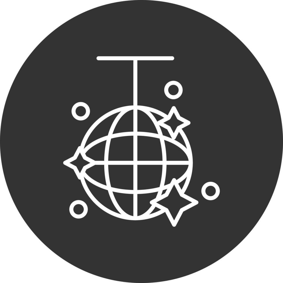 Party Line Inverted Icon vector