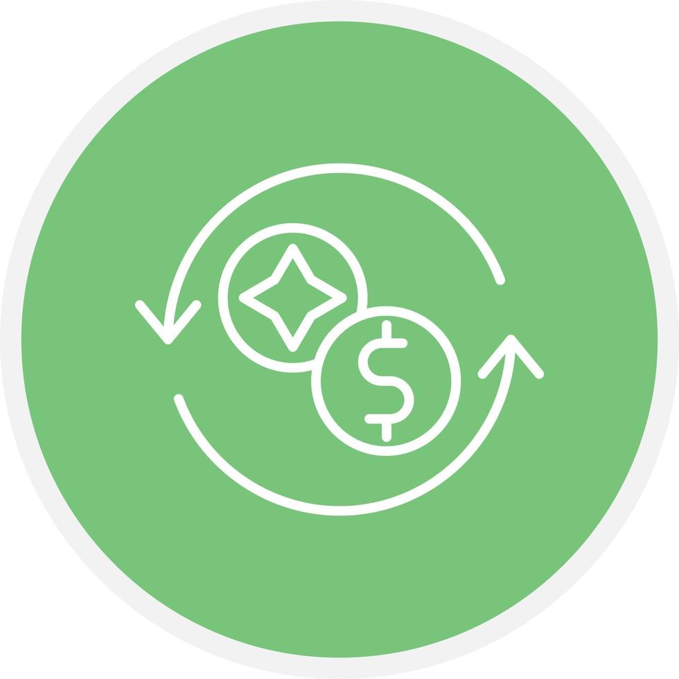 Exchange Line Inverted Icon vector