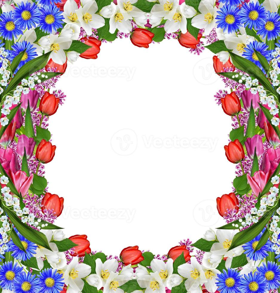 flowers tulips and lilacs. jasmine photo