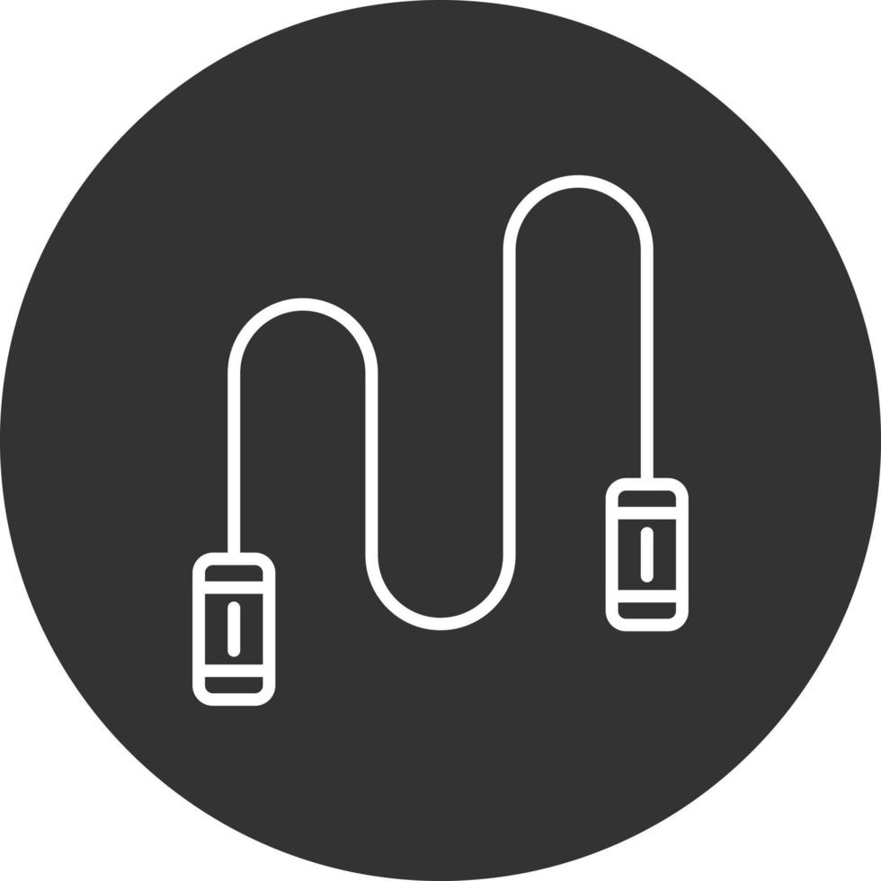 Skipping Line Inverted Icon vector