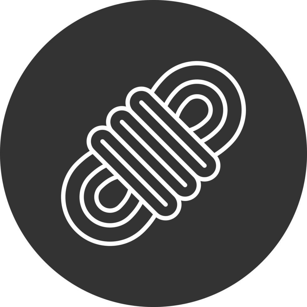 Rope Line Inverted Icon vector