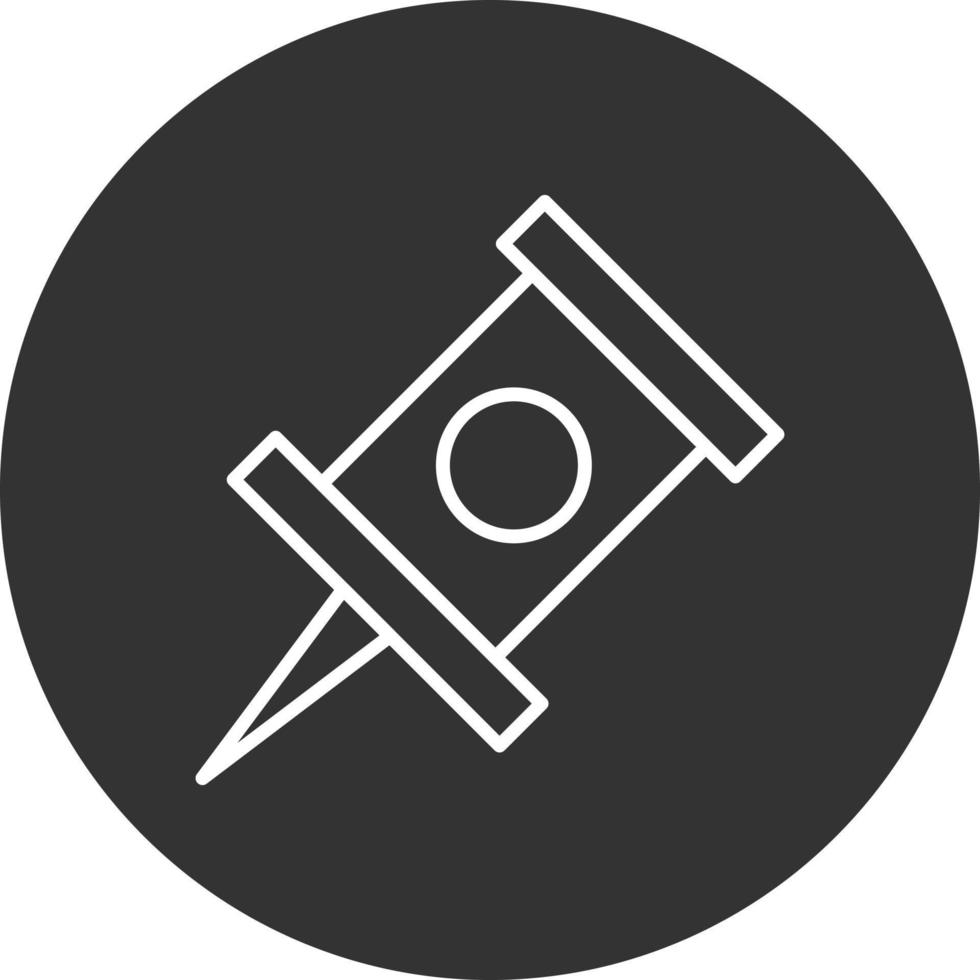 Push Line Inverted Icon vector