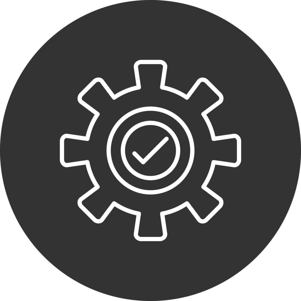 Setting Line Inverted Icon vector