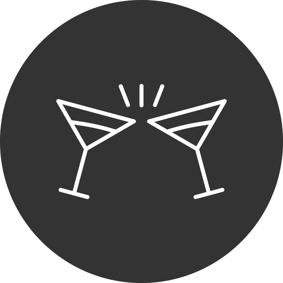 Toast Line Inverted Icon vector