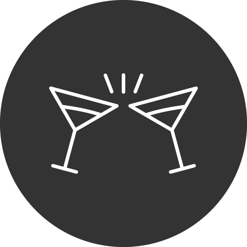 Toast Line Inverted Icon vector