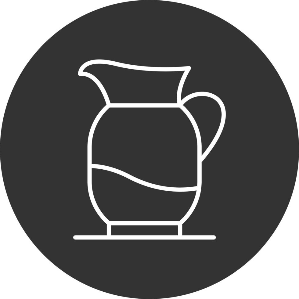 Lemonade Line Inverted Icon vector