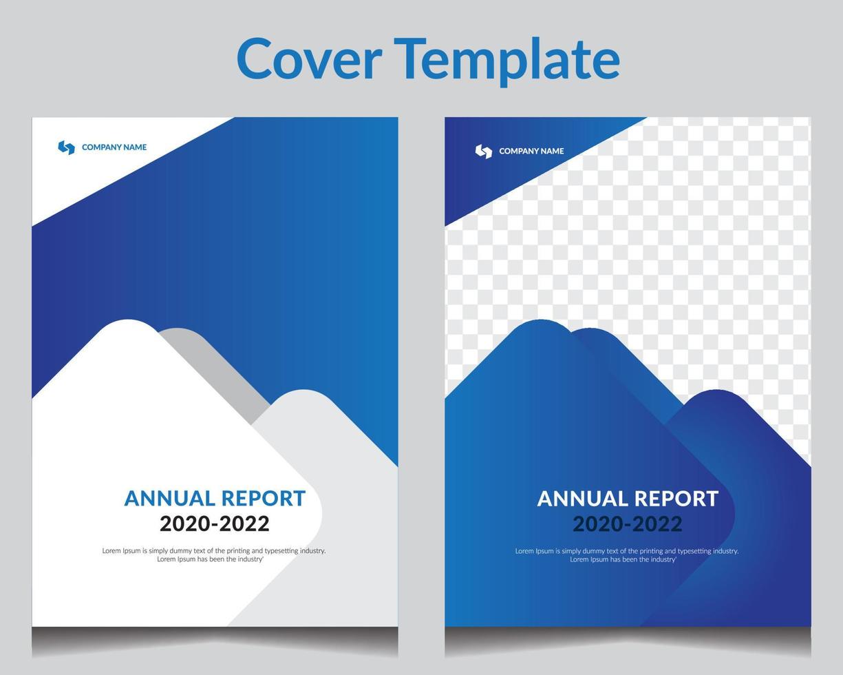 Annual report and corporate flayer template design. vector