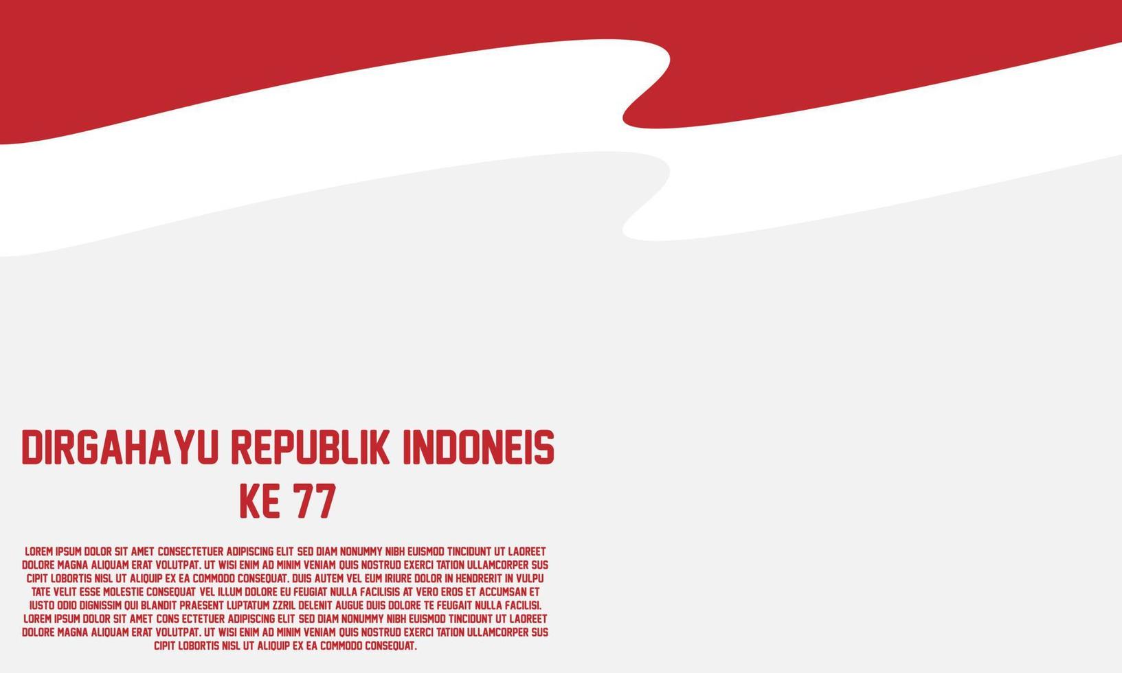 abstract background geometric liquid happy independent day indonesia 77 red and white indonesian flag eps 10 vector