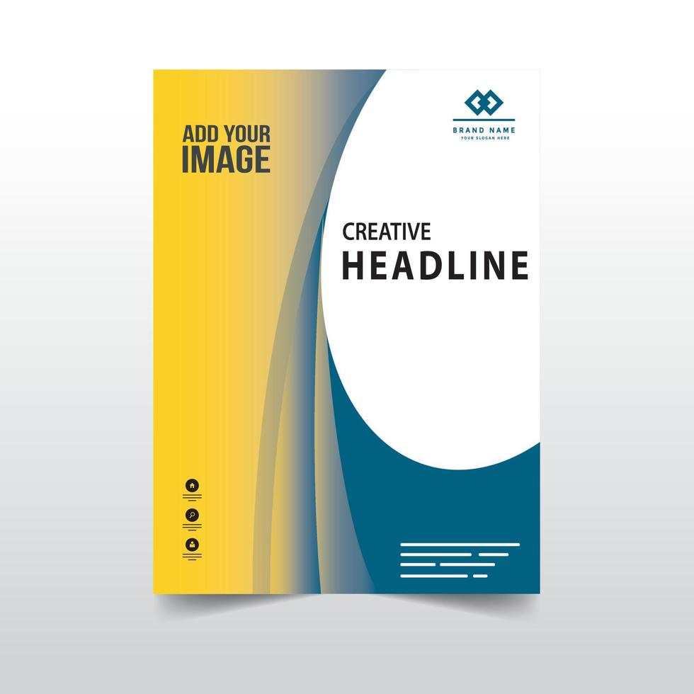 Cover Design Template in A4. Can be adapt to Brochure, Annual Report, Magazine,Poster, Business Presentation, Portfolio, Flyer, Banner. vector
