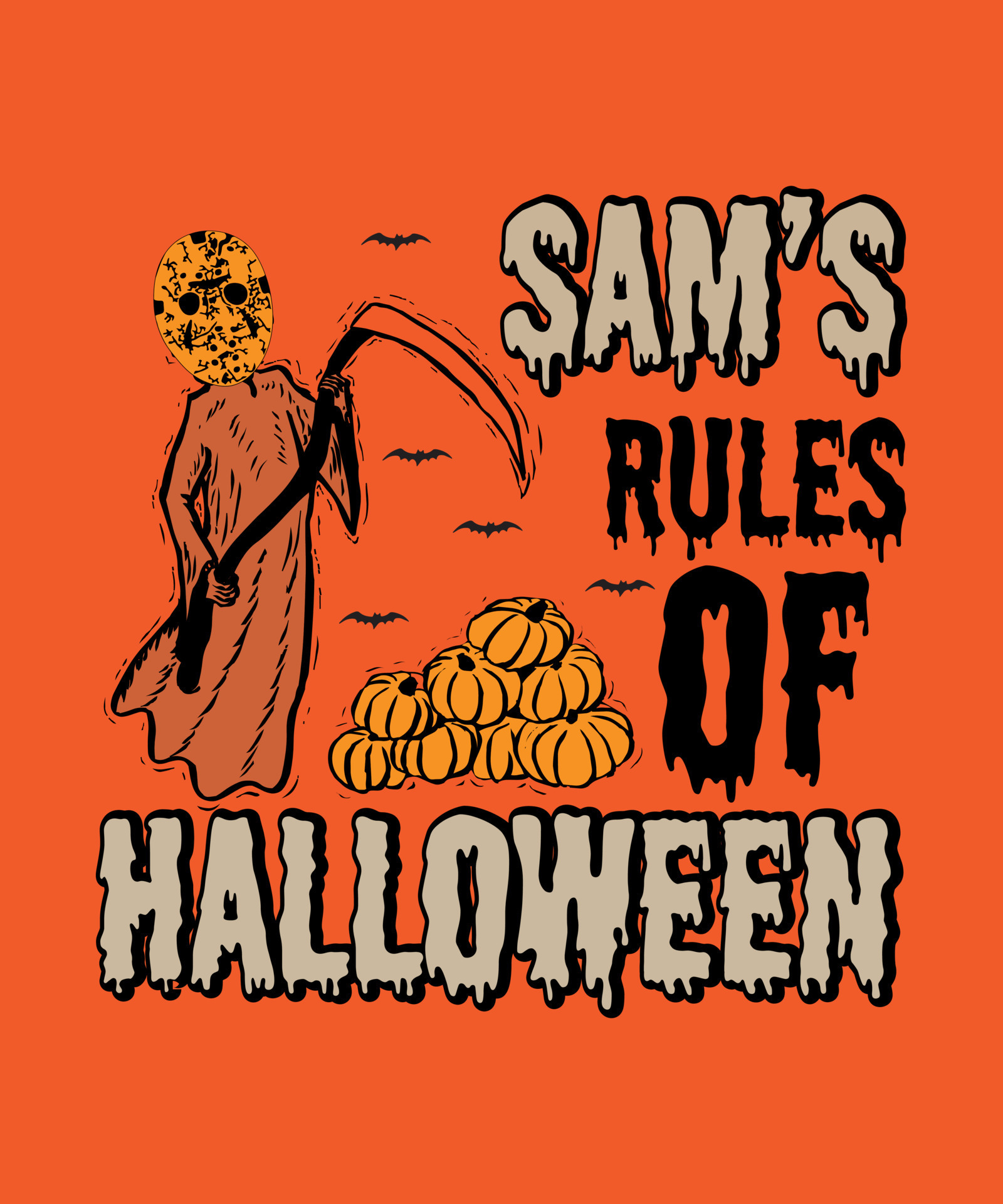 Sam's Rules of halloween 9897696 Vector Art at Vecteezy