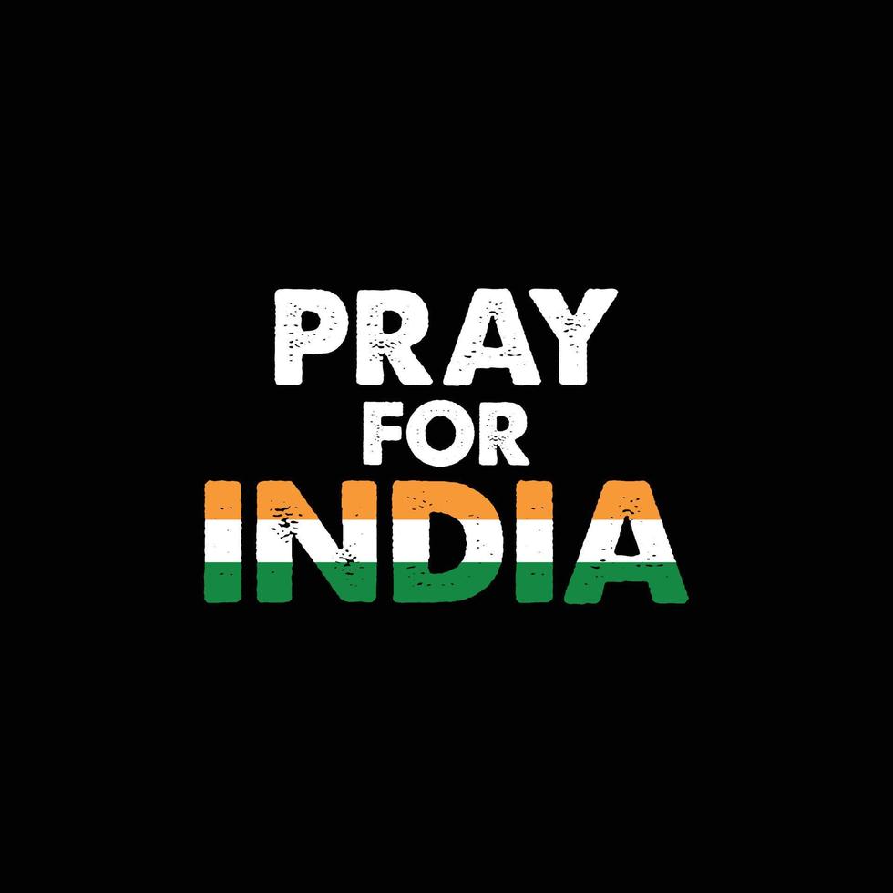Save India with Corona Virus. Pray for India. Care the nation and their people with covid-19 conceptual graphic. Pray for India lettering vector illustration. Indian map with Crematorium.