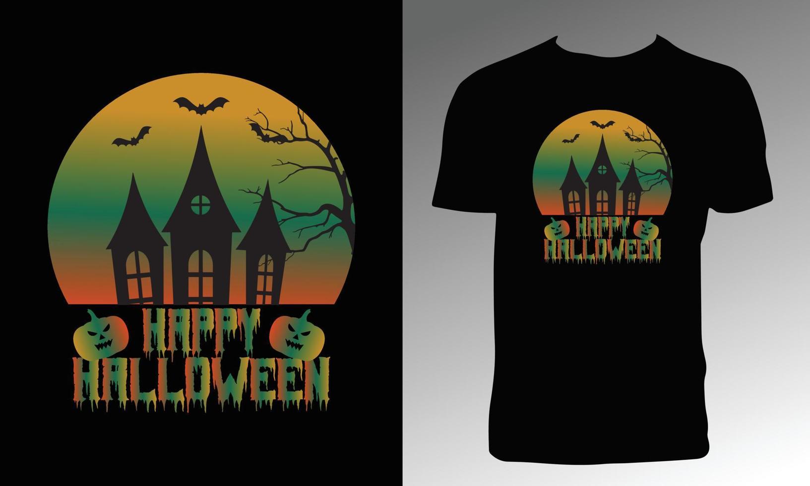 Halloween T Shirt Design vector