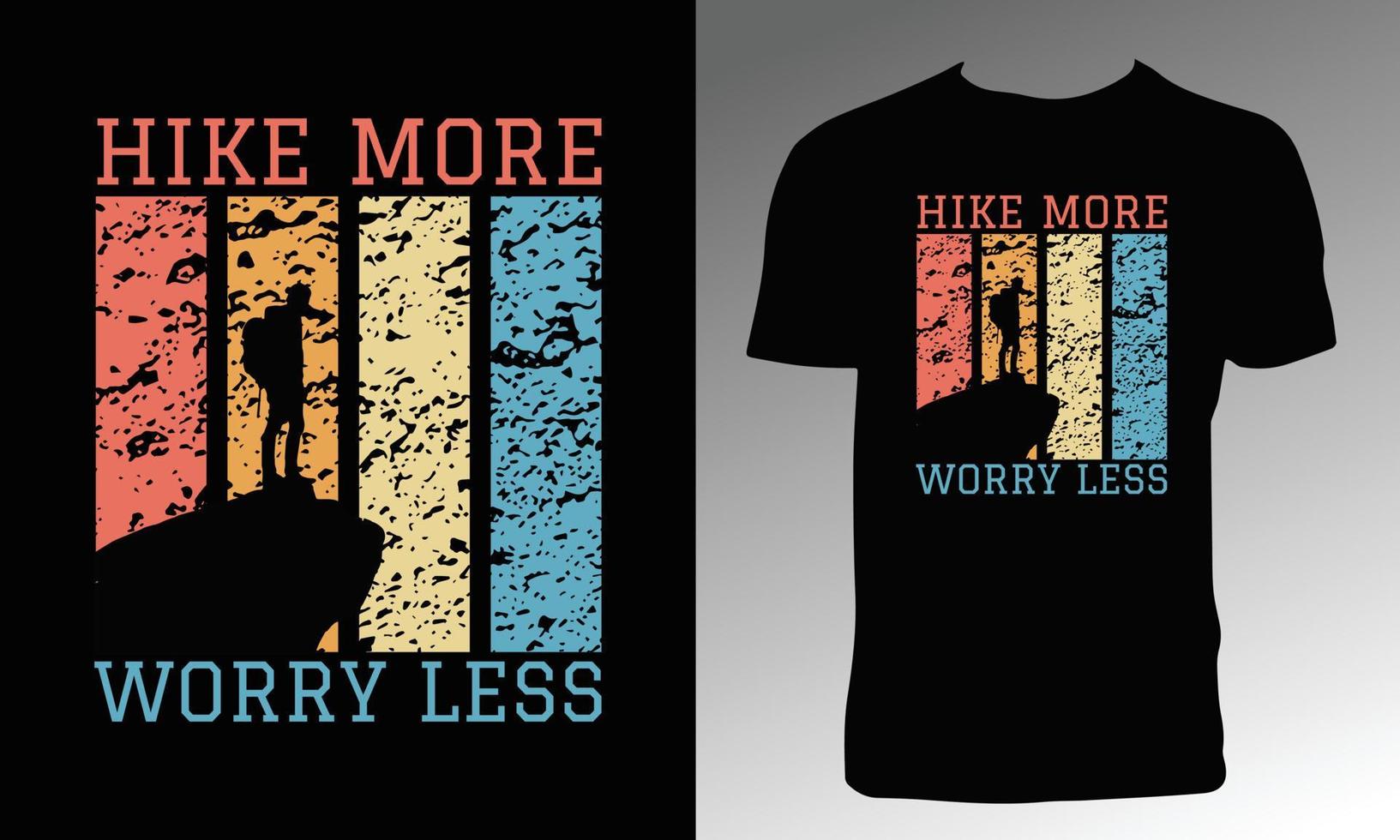 Hiking Adventure Tee Design vector