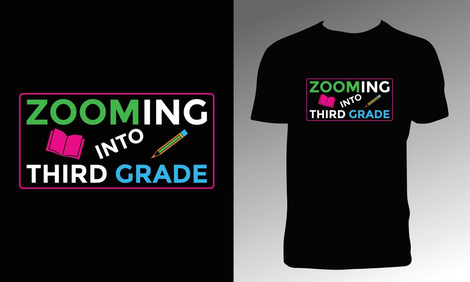 Back To School T Shirt And Hoodie Design vector