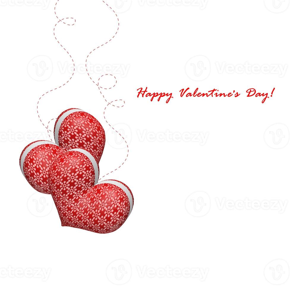 Hearts. Valentine. card. Holiday. photo