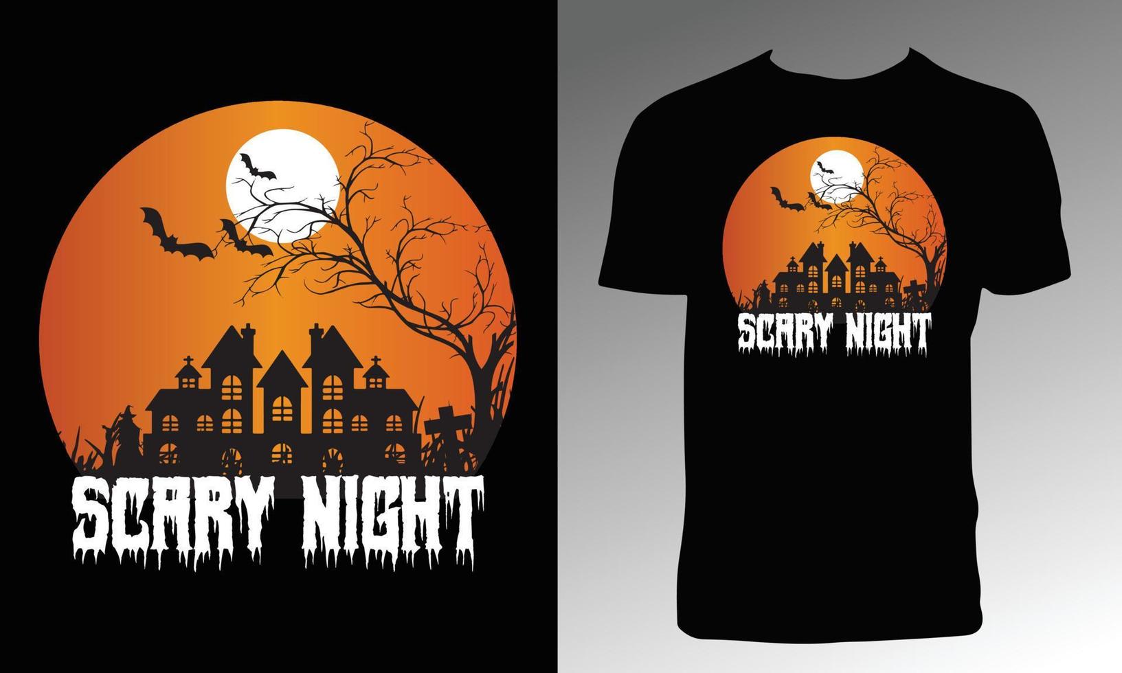 Halloween T Shirt Design vector