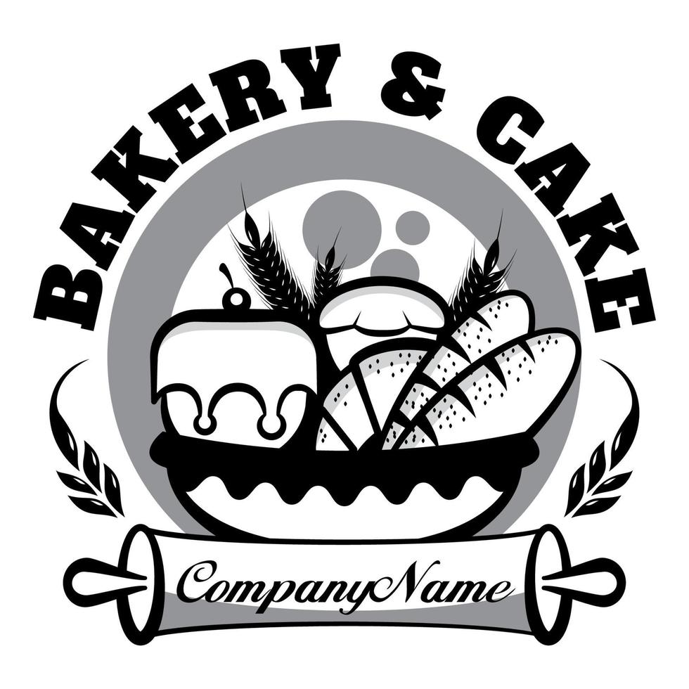 Bakery and Cake Logos vector