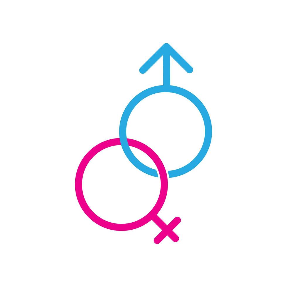 plantilla de vector de logotipo de género