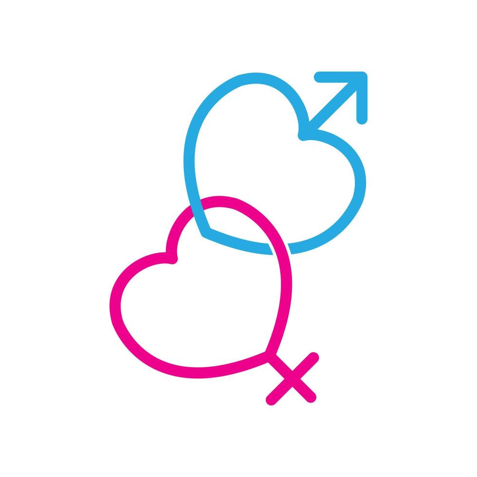 gender logo vector template