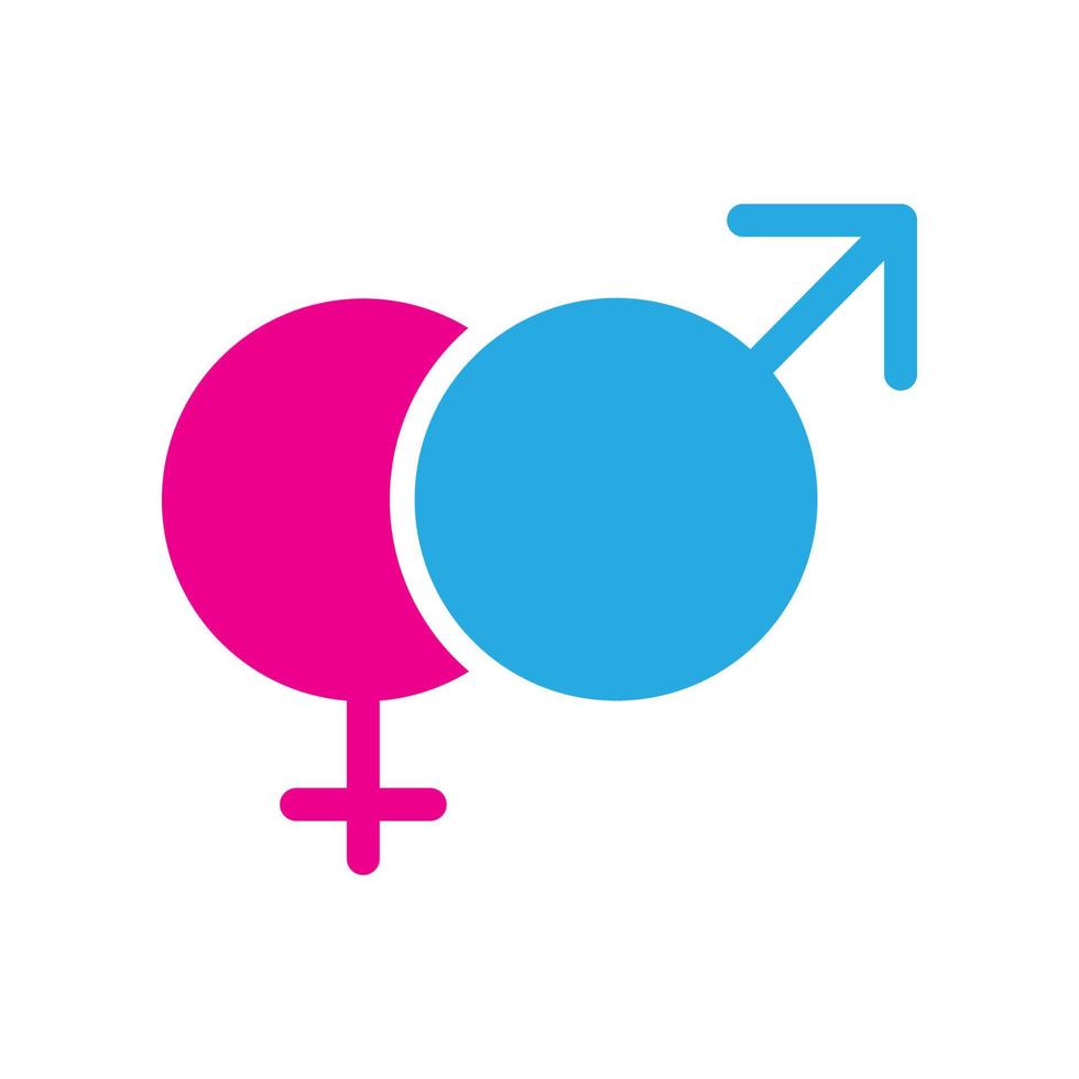 gender logo vector template