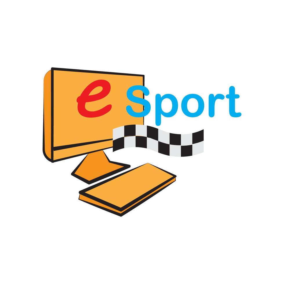 e sport logo vector design