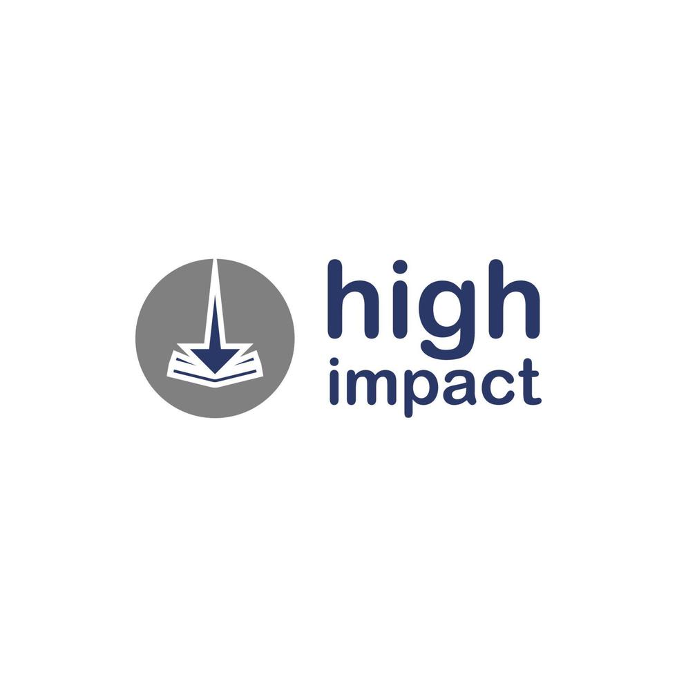 High Impact logo design vector