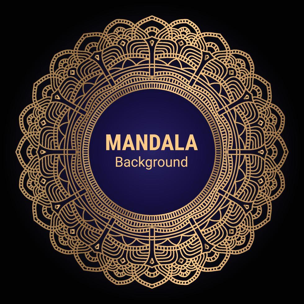 Fondo de diseño de mandala ornamental de lujo vector