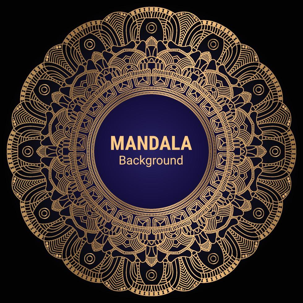 luxury ornamental mandala design background vector