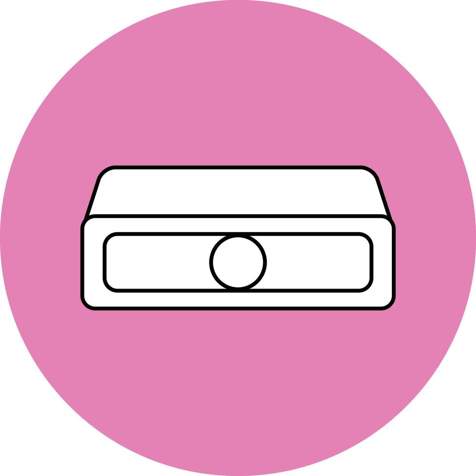 icono simple del proyector para el elemento de diseño relacionado con la tecnología vector