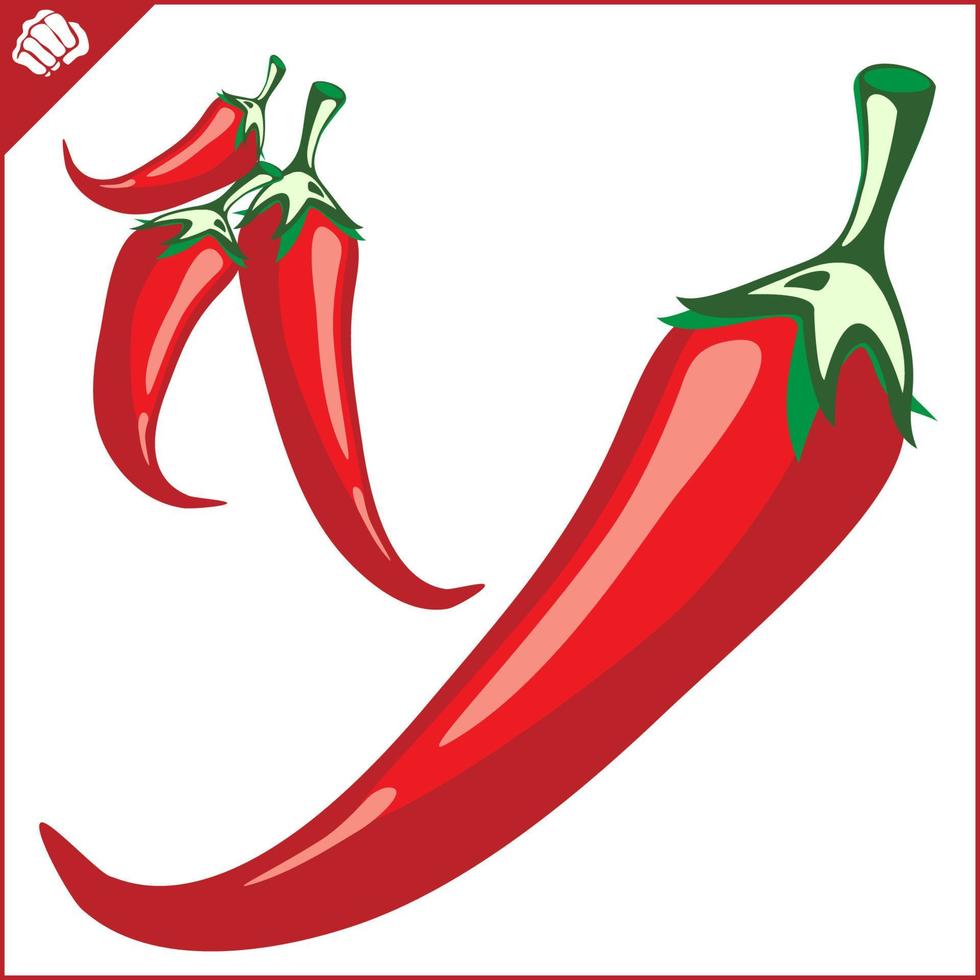 patrón de pimiento rojo picante vector