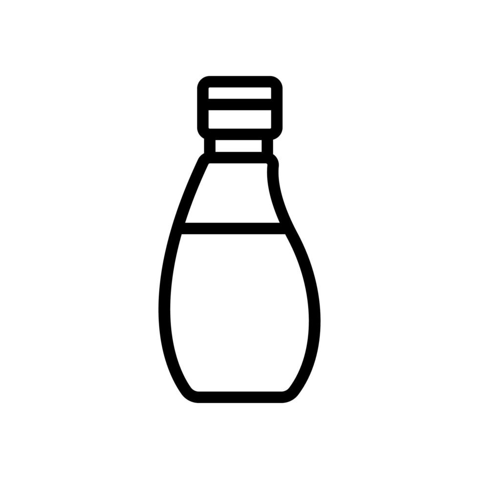 rounded bottle with oil icon vector outline illustration
