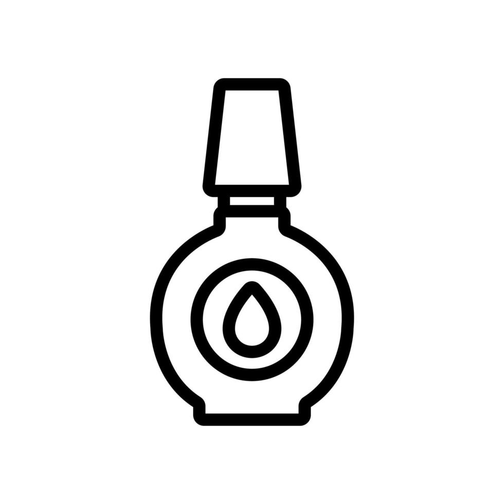 oil cosmetic flask icon vector outline illustration