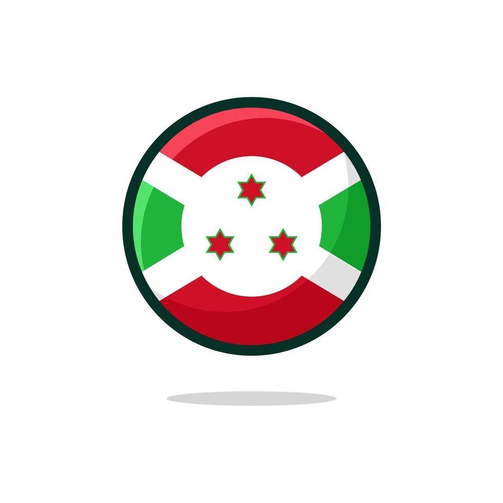 icono de la bandera de burundi vector