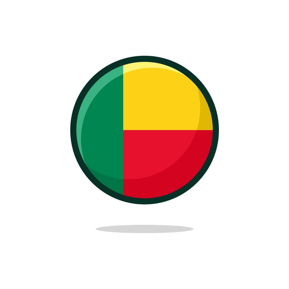 Benin Flag Icon vector
