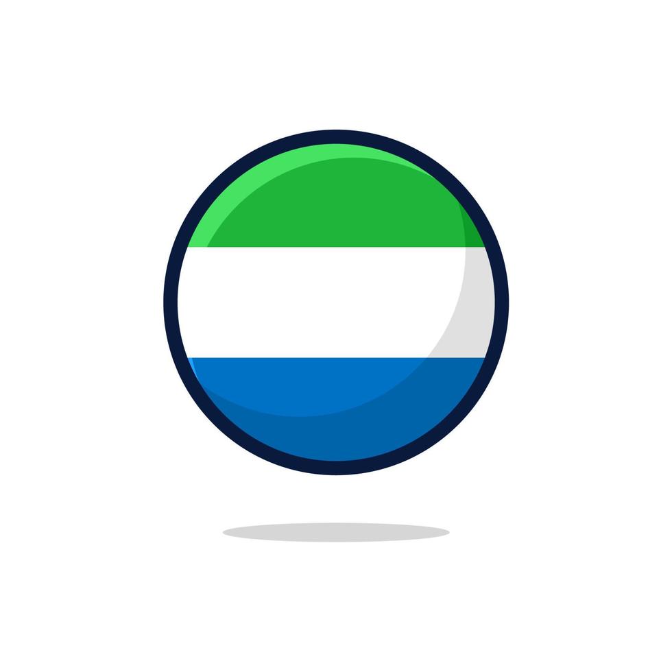 Sierra Leone Flag Icon vector